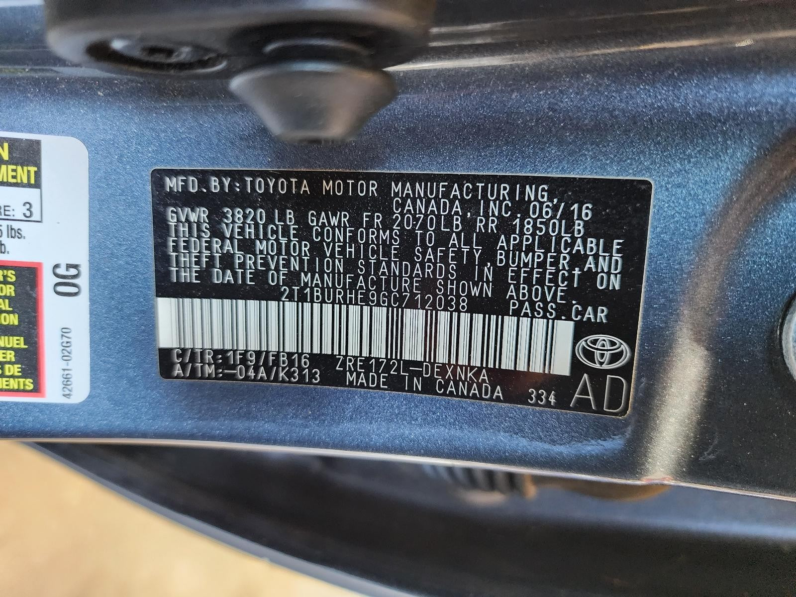 Used Windshield Wiper Motor fits: 2016 Toyota Corolla  Grade A