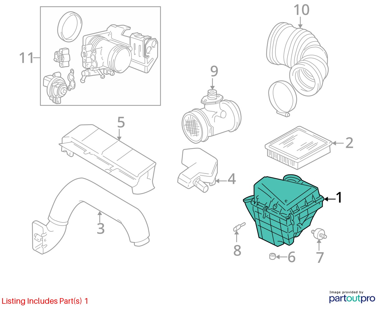 Used Air Cleaner Assembly fits: 1996 Bmw Z3  Grade A