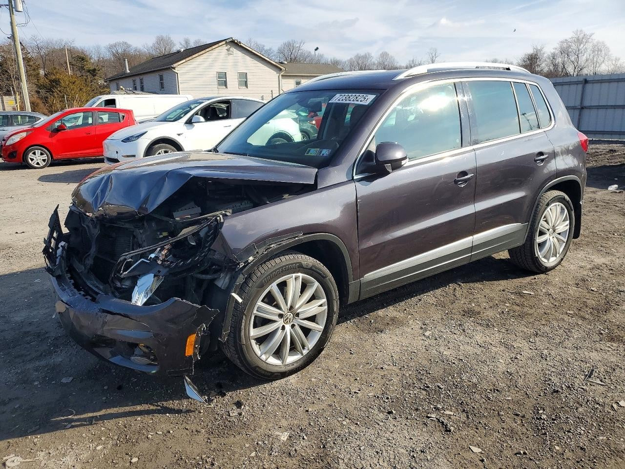 Used Rear Bumper Reinforcement Rear fits: 2016 Volkswagen Tiguan Rear Grade A