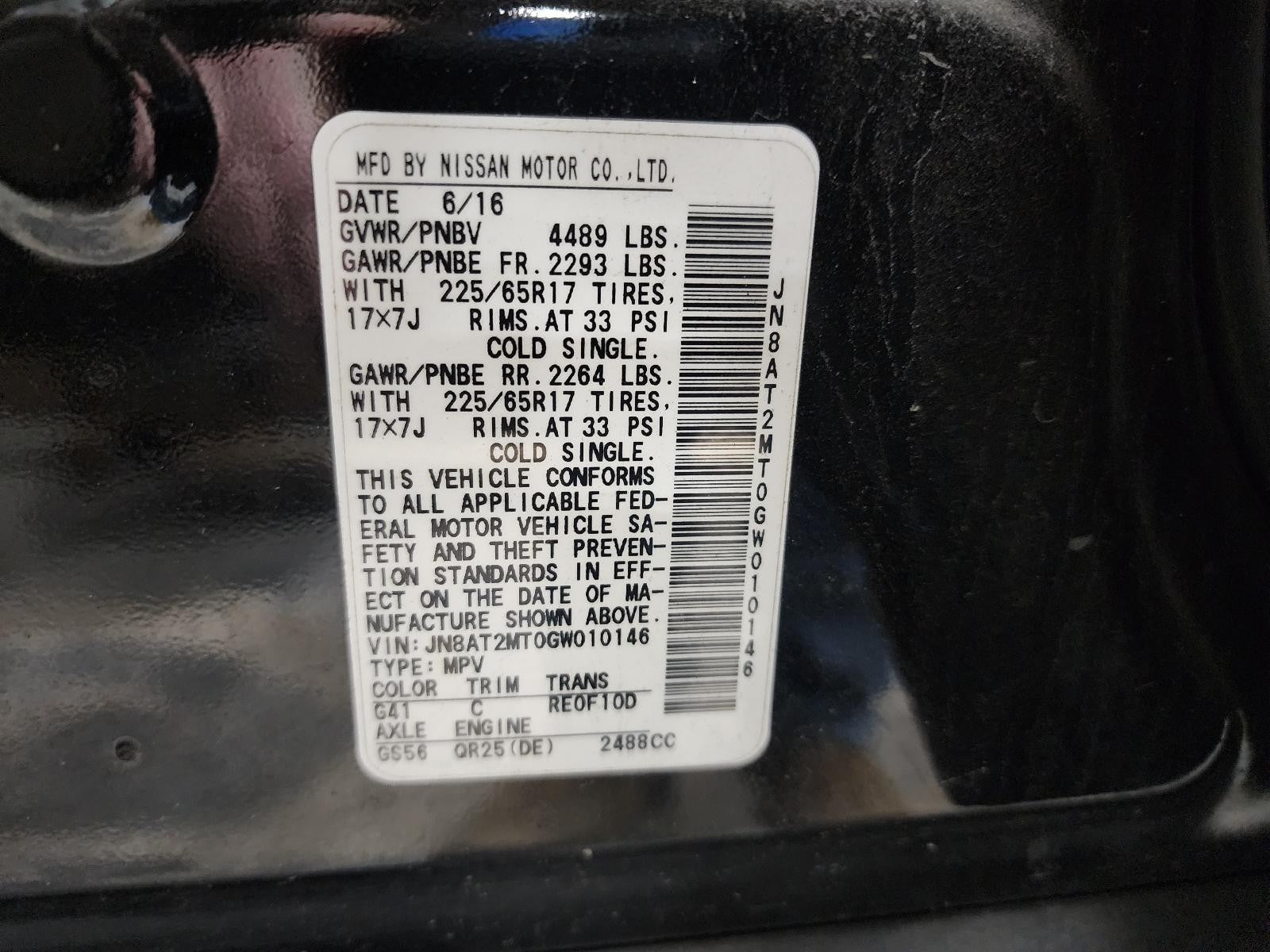 Used HVAC Blower Motor fits: 2016 Nissan Rogue VIN 5 1st digit USA built Grade A