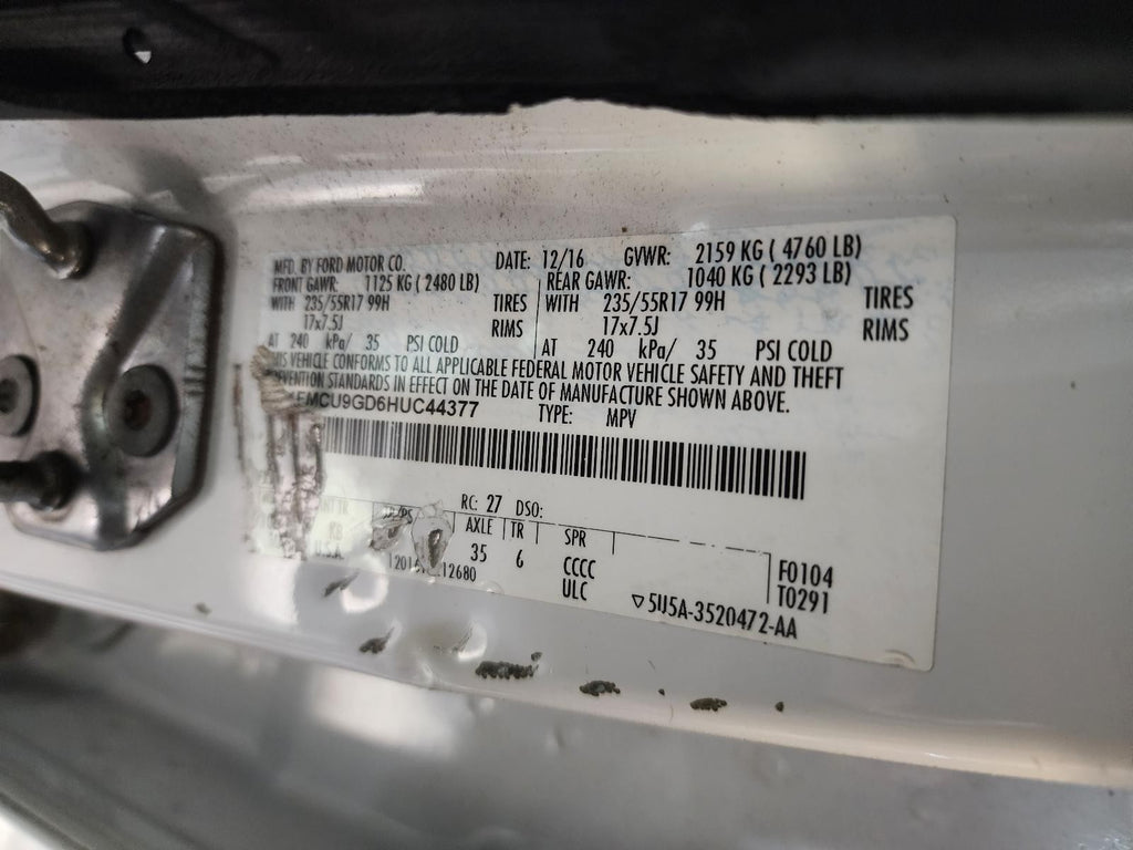 Used Engine Control Module (ECM) fits: 2017 Ford Escape Electronic Control Modul