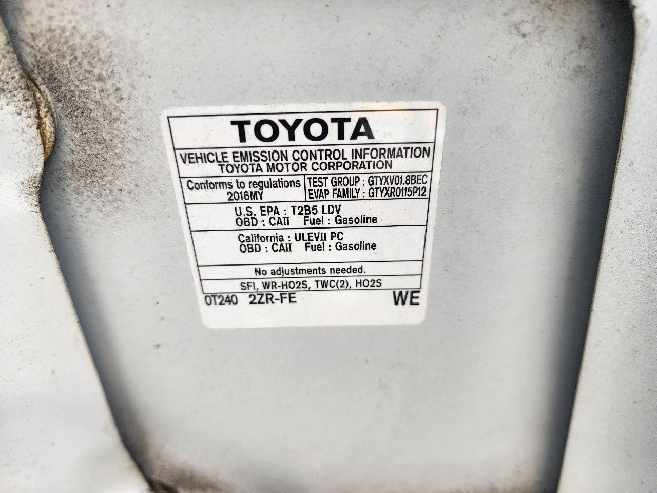 Used Speedometer Gauge fits: 2016 Toyota Corolla cluster 1.8L MPH ID 83800-0ZX00