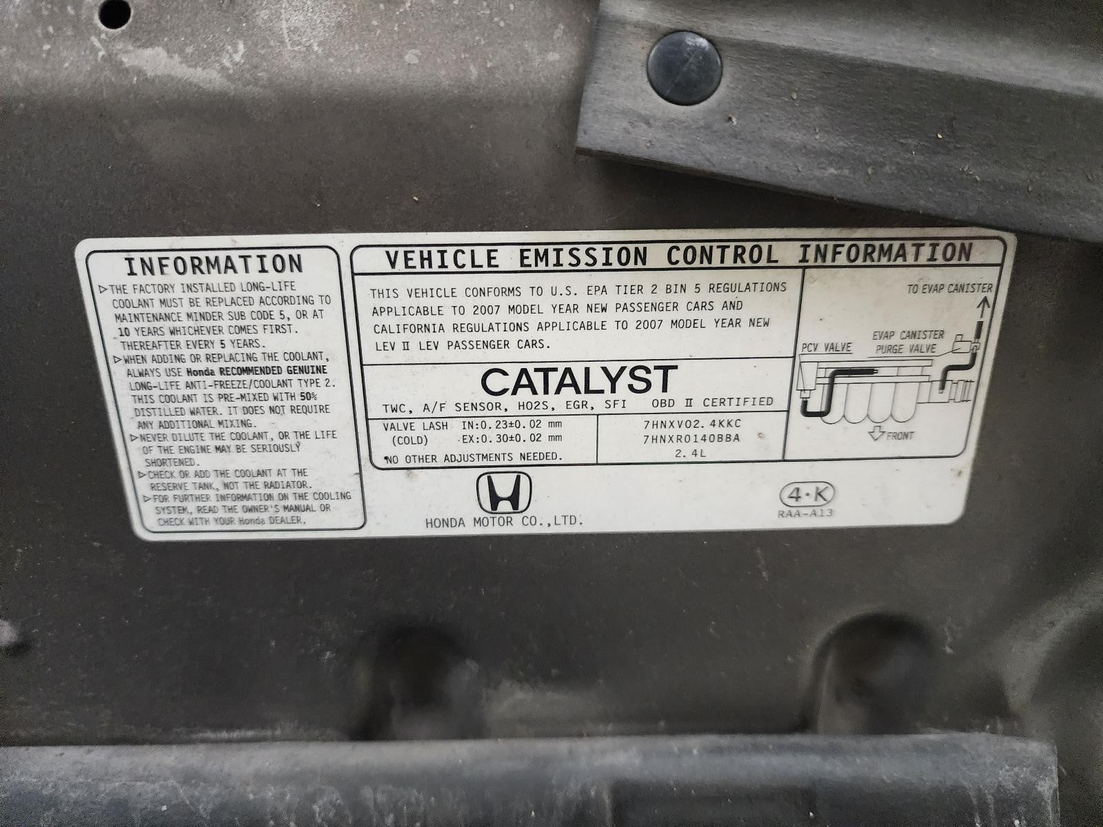 Used Alternator fits: 2007 Honda Accord 2.4 Grade A