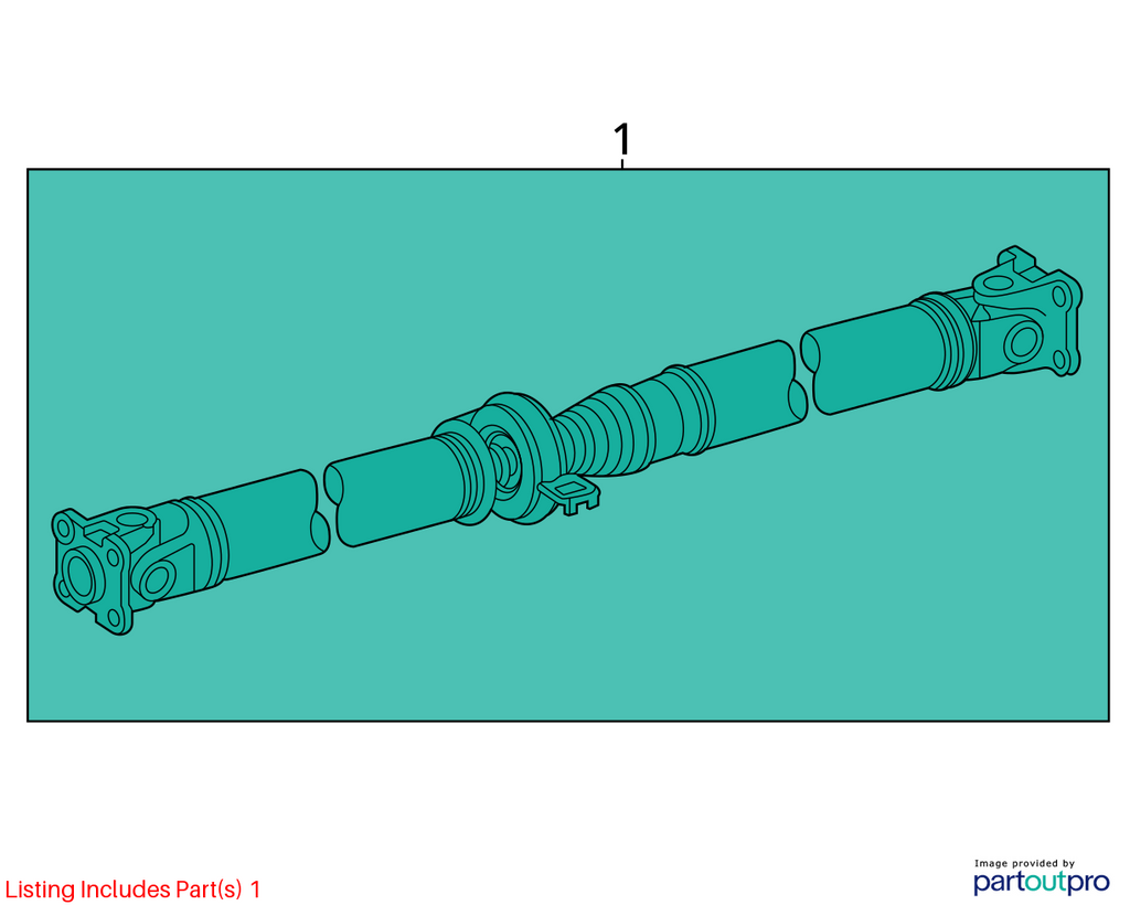 Used Rear Drive Shaft Rear fits: 2012 Toyota Rav4 Rear Grade A