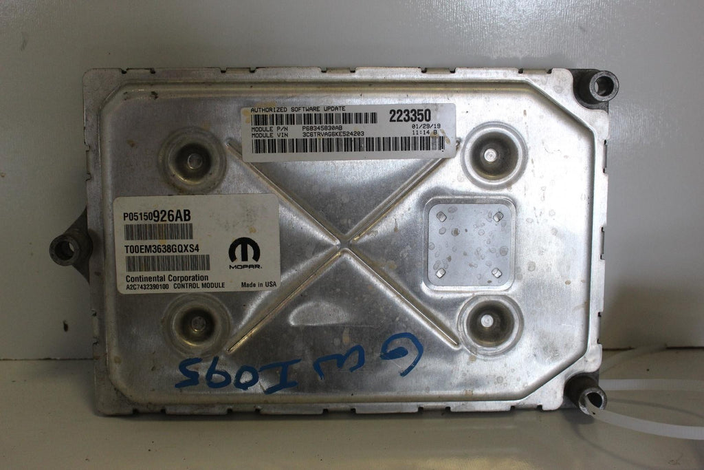Used Engine Control Module (ECM) fits: 2019 Ram Promaster 1500 van Electronic Co