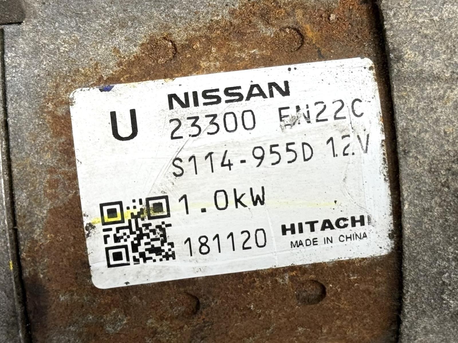 Used Starter Motor fits: 2019 Nissan Sentra 1.8 Grade B