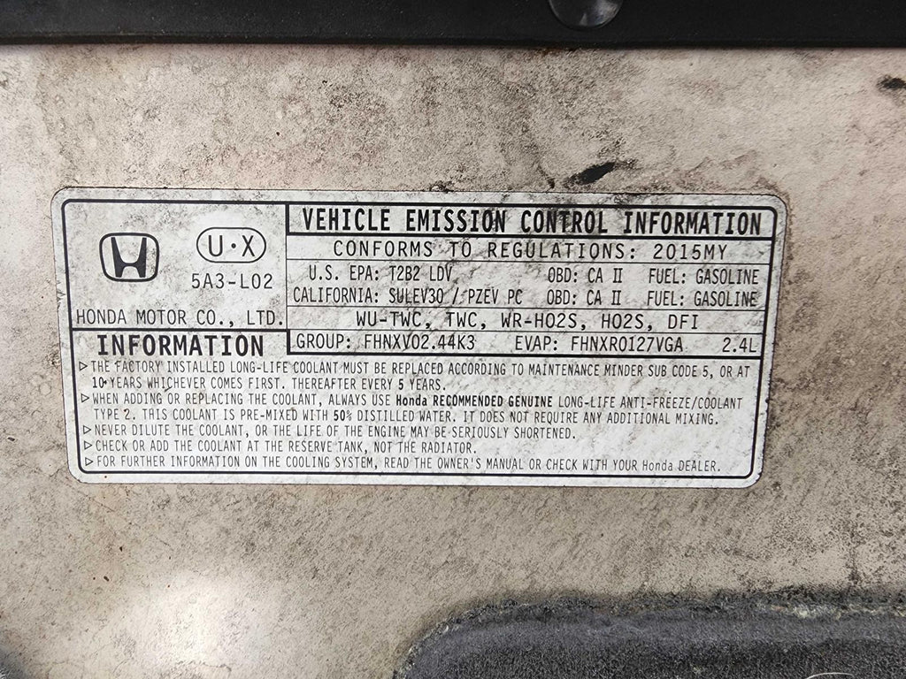 Used Front HVAC Blower Motor fits: 2015 Honda Accord front interior cooling and