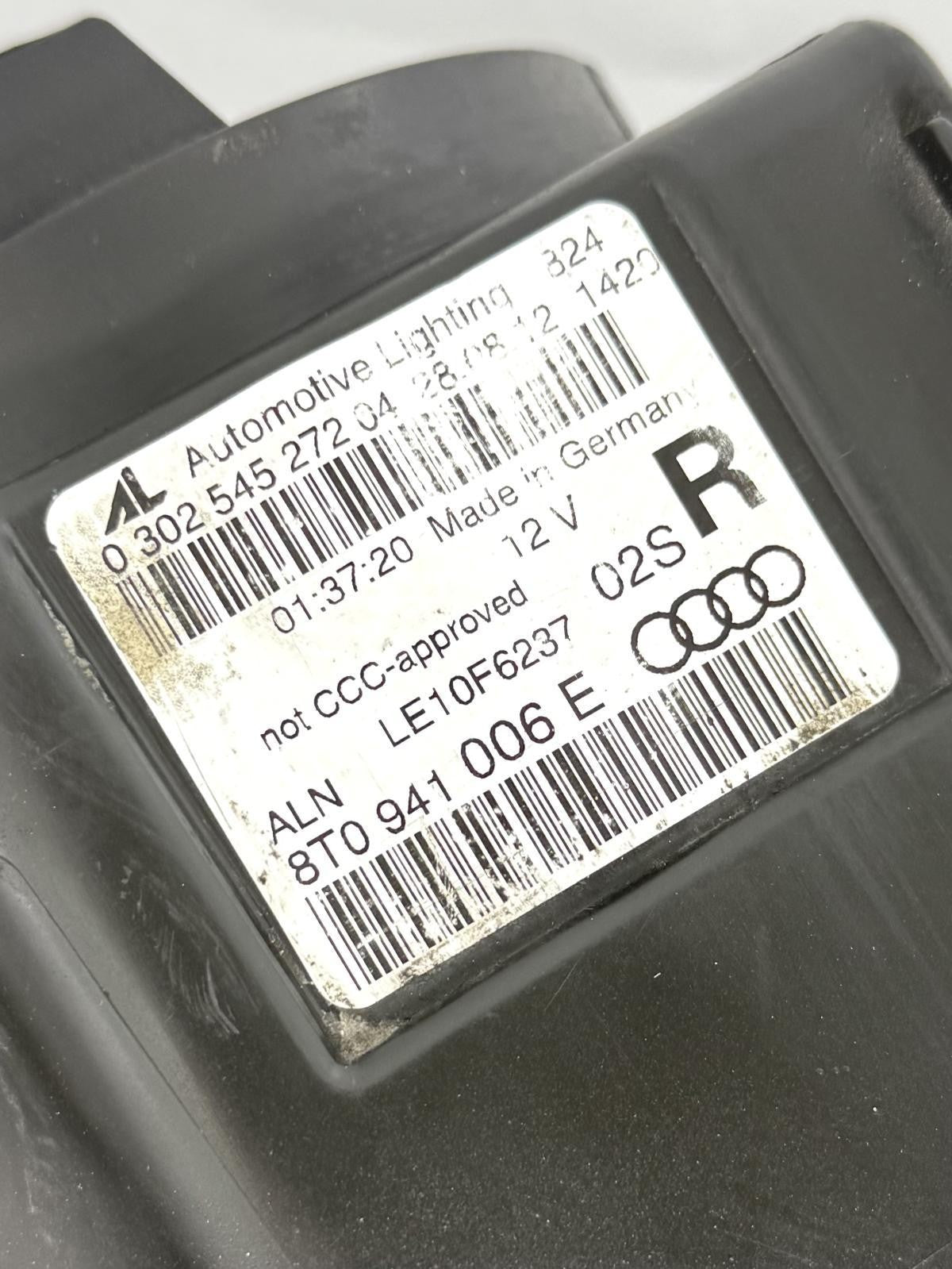 2013-2016 AUDI A5 RIGHT SIDE HEADLIGHT XENON HID SELF ADJUSTING OEM