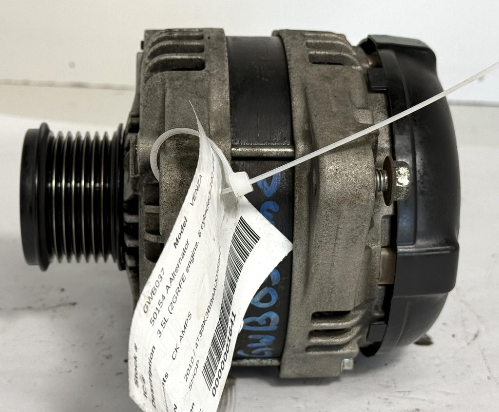 Used Alternator fits: 2010 Toyota Venza 100 amp Grade A
