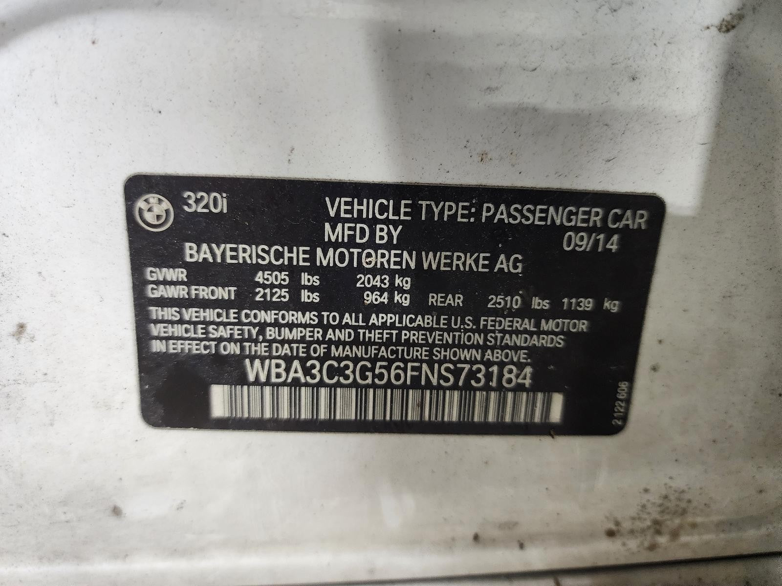 Used Front Right Drive Axle Shaft fits: 2015 Bmw 320I Front Axle Front Right Gra