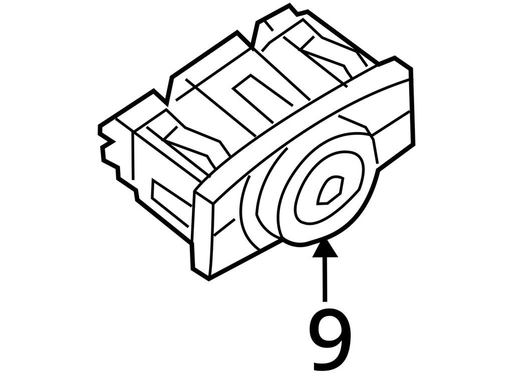 2013-2019 FORD ESCAPE HEADLIGHT FOG CONTROL SWITCH OEM