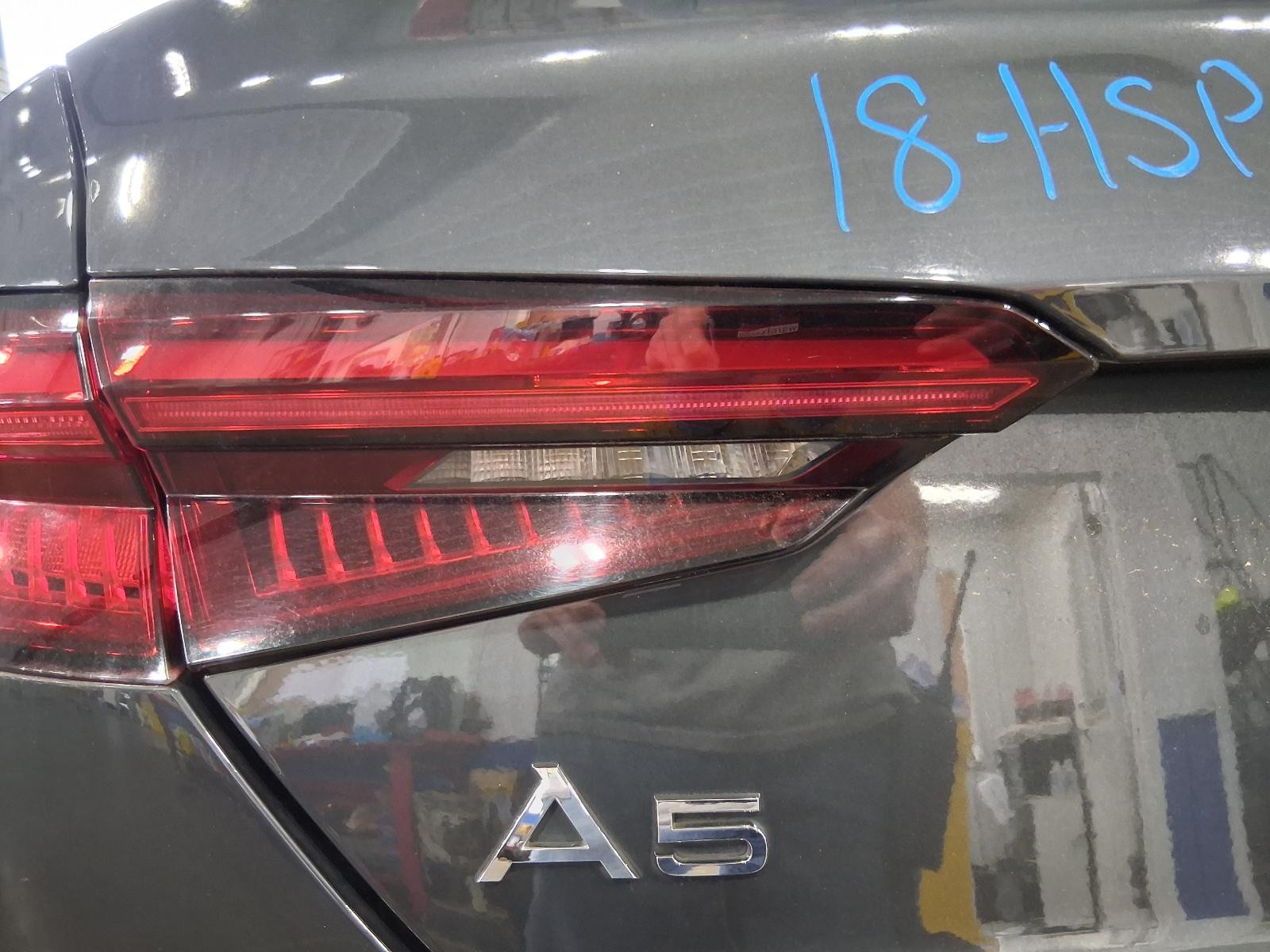 Used Left Tail Light Assembly fits: 2018 Audi A5 LED Convertible lid mounted L.