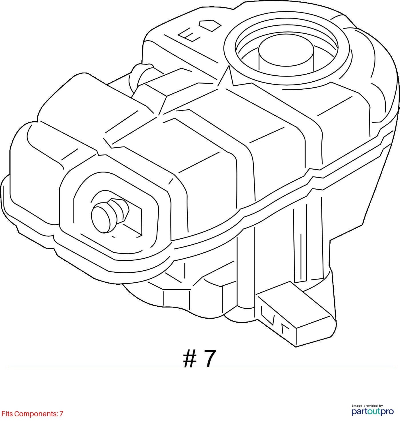 Used Engine Coolant Reservoir fits: 2017 Audi A6 3.0 Grade A