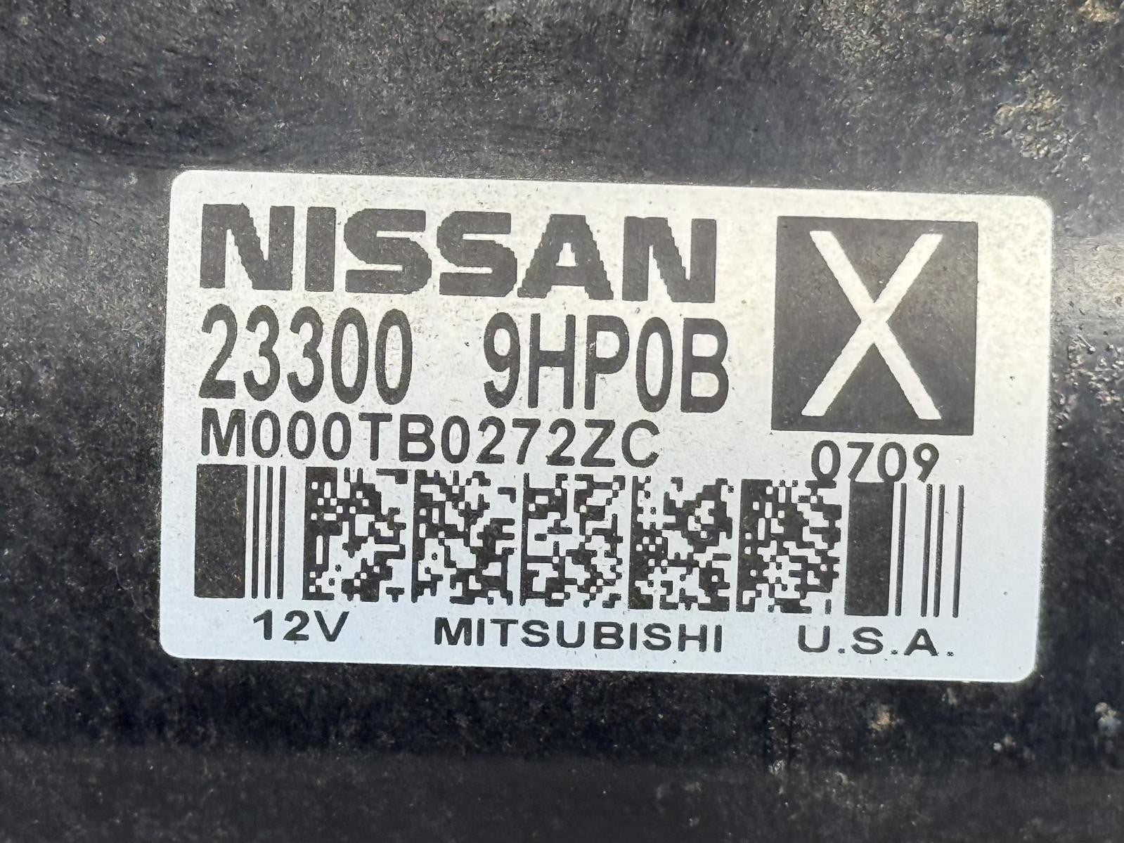 Used Starter Motor fits: 2020 Nissan Pathfinder AT CVT Grade B