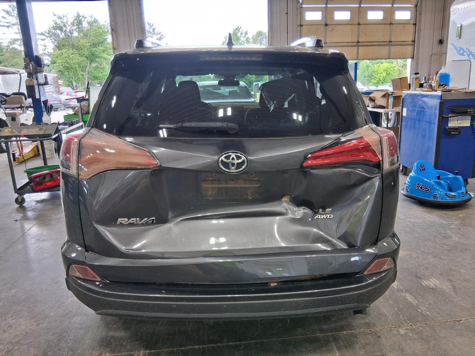 Used Rear Bumper Reinforcement Rear fits: 2017 Toyota Rav4 gasoline Rear Grade A
