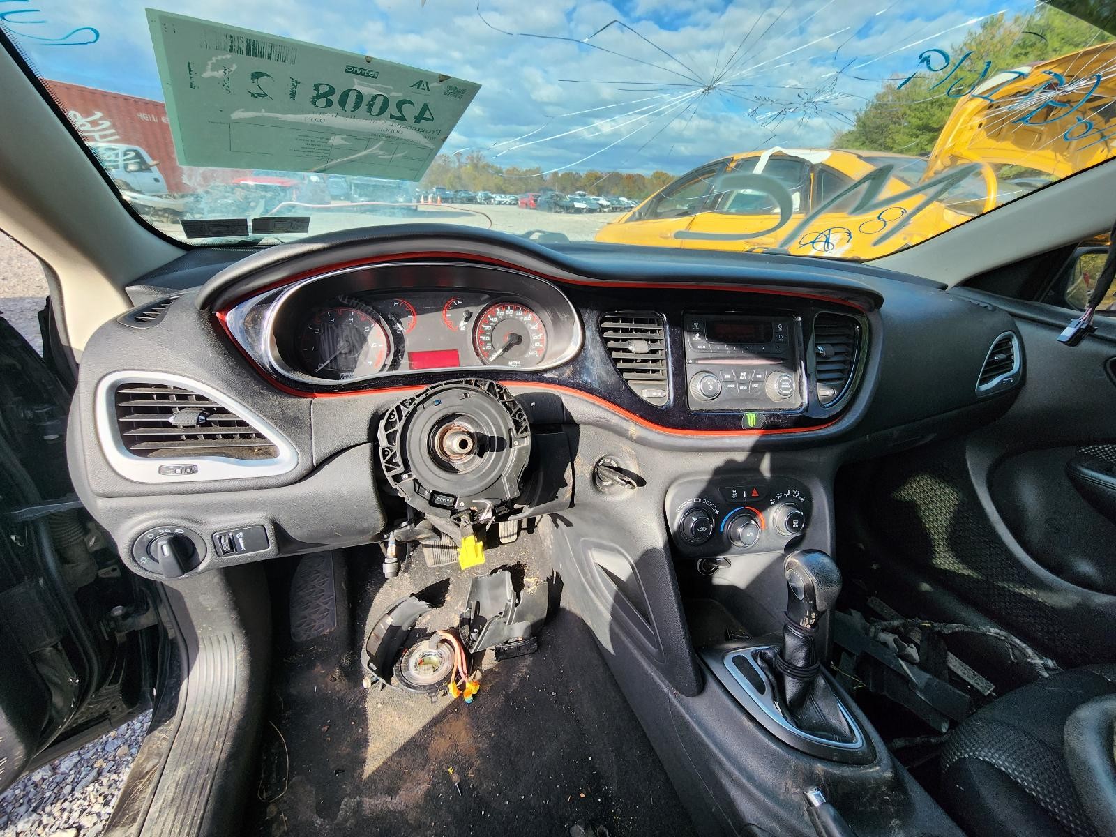 Used Left Door Mirror fits: 2016 Dodge Dart Electric non-heated w/o blind spot a