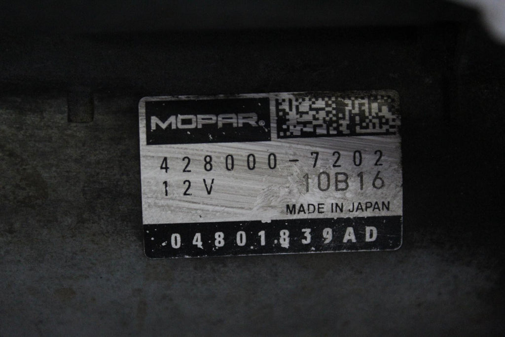 Used Starter Motor fits: 2019 Ram Promaster 1500 van Sdn 3.6 Grade B