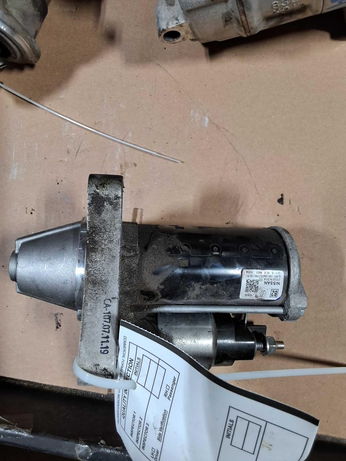 Used Starter Motor fits: 2020 Nissan Sentra  Grade A