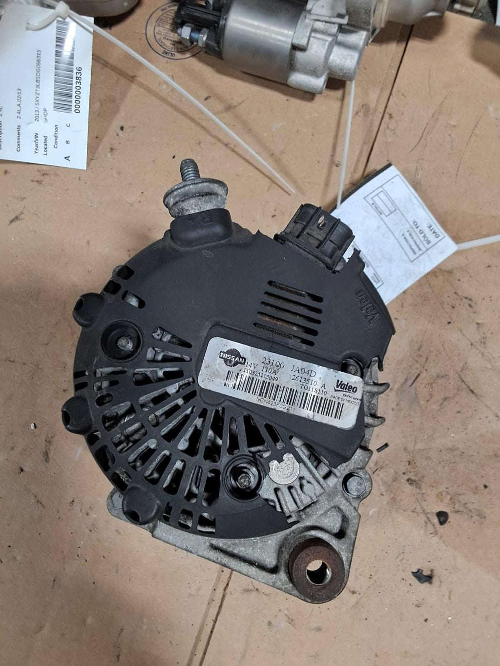 Used Alternator fits: 2011 Nissan Altima 2.5L 4 cylinder Grade C
