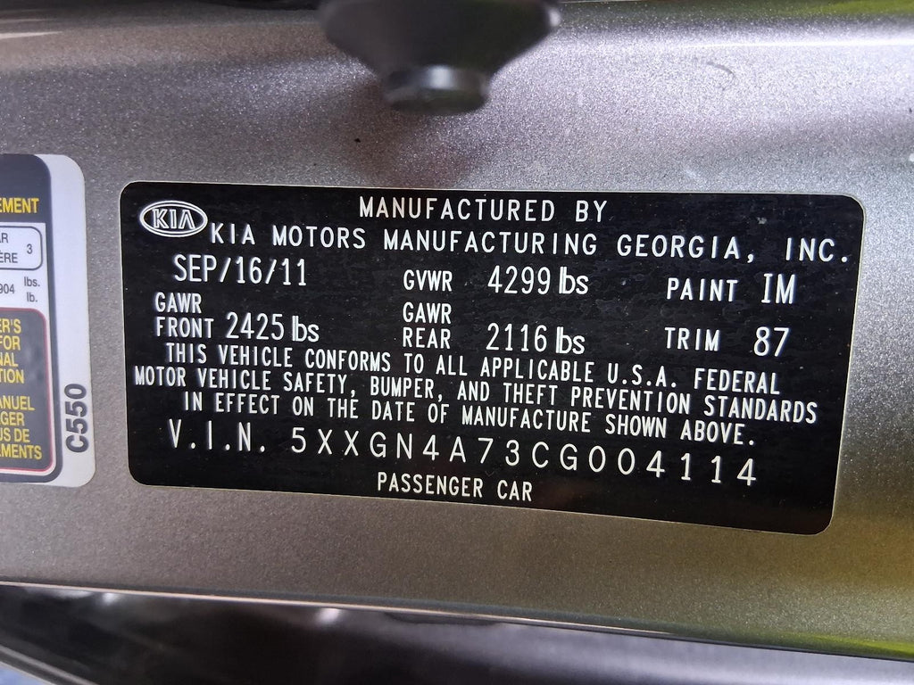 Used Starter Motor fits: 2012 Kia Optima 2.4 Grade C
