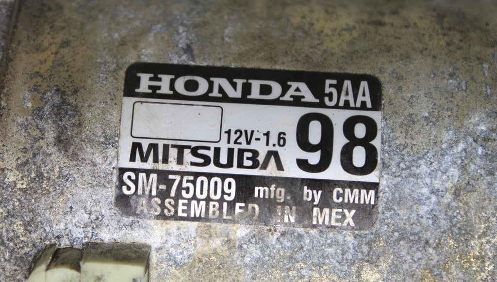 Used Starter Motor fits: 2018 Honda Civic 1.5L turbo Grade B