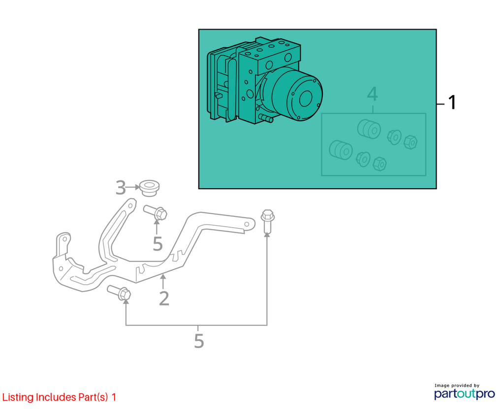 Used ABS Modulator fits: 2010 Acura Rdx Modulator Assembly vehicle stability ass