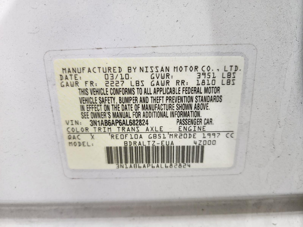Used Engine Coolant Reservoir fits: 2010 Nissan Sentra  Grade A