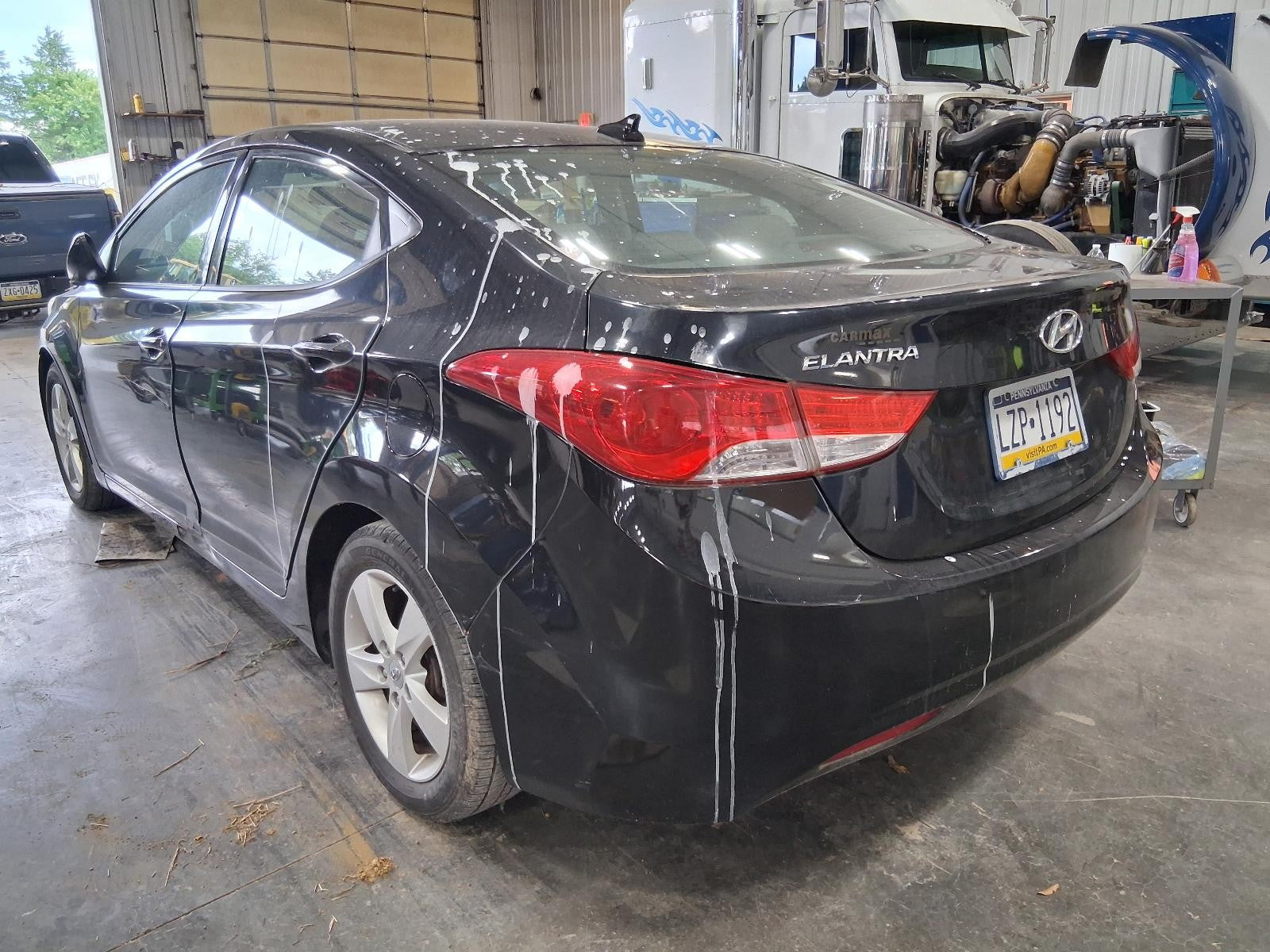 Used Right Door Mirror fits: 2013 Hyundai Elantra Power heated Sdn w/o turn sign