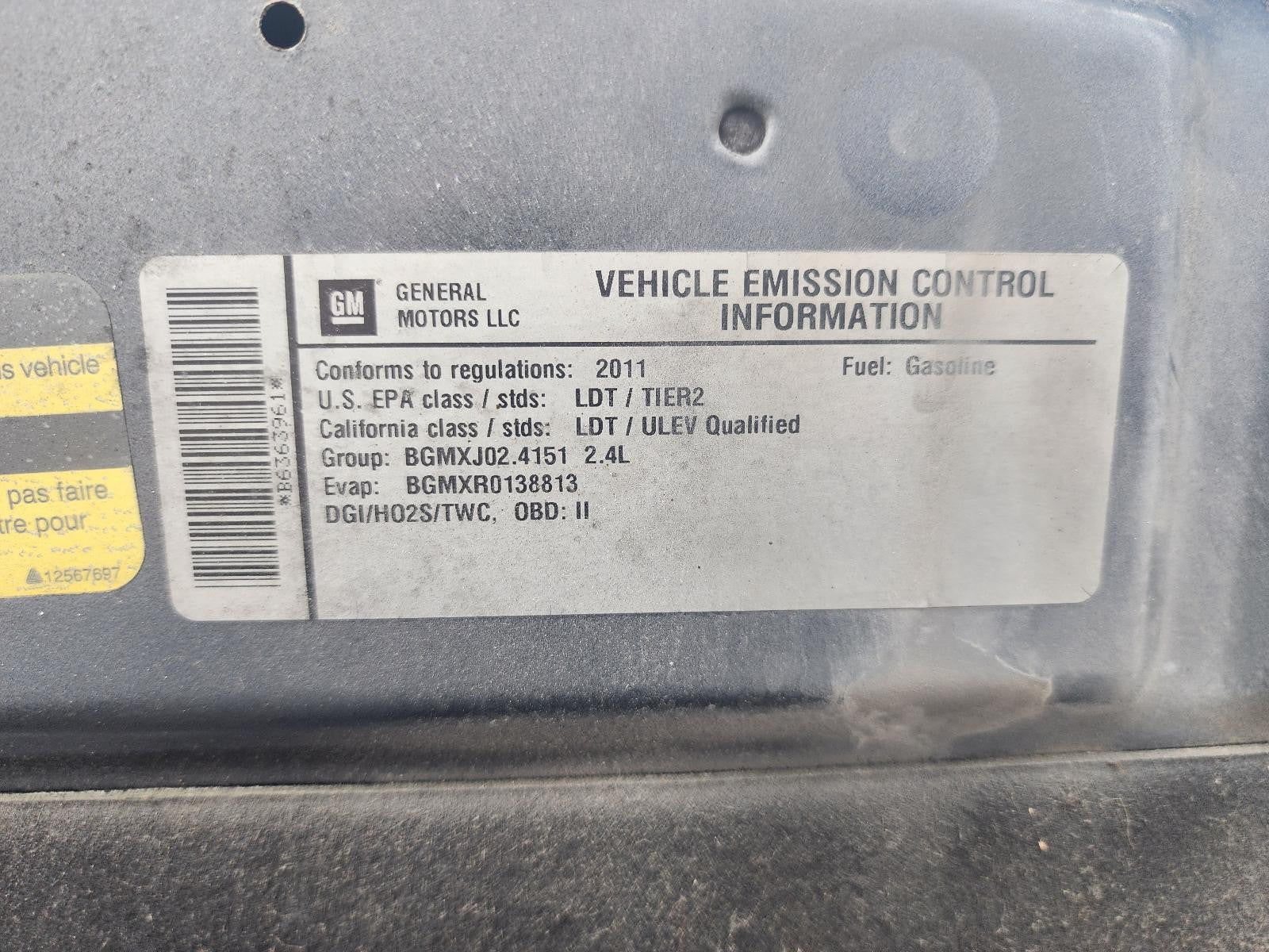 Used Front Bumper Reinforcement Front fits: 2011 Chevrolet Equinox Front Grade A