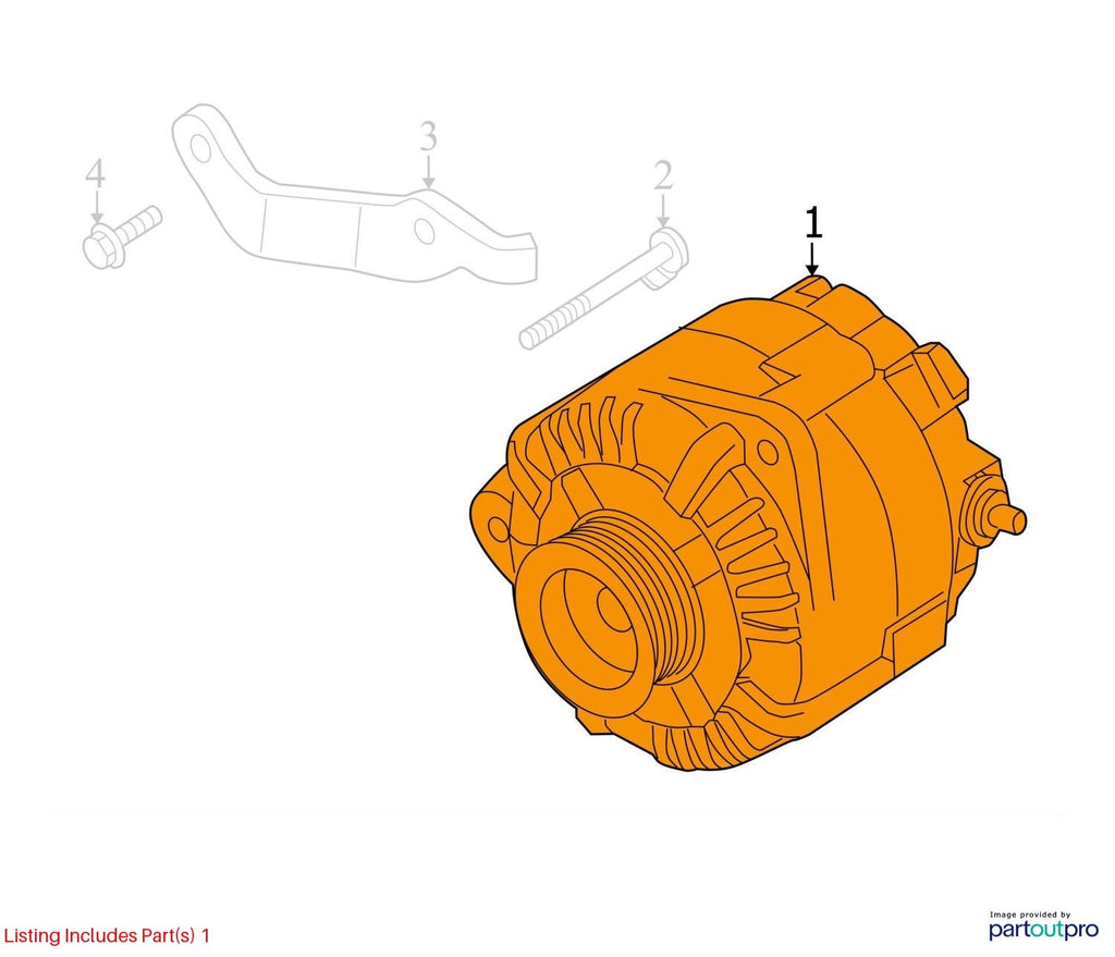Used Alternator fits: 2018 Nissan Pathfinder  Grade B