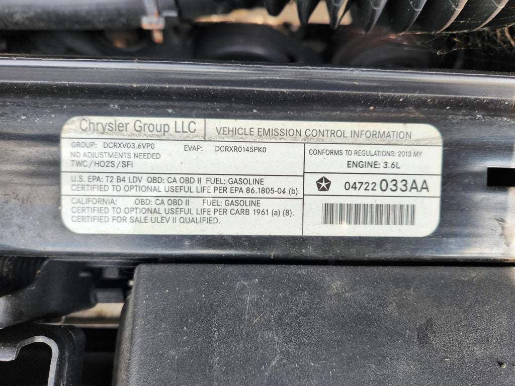 Used Alternator fits: 2013 Dodge Challenger 3.6L 160 amp Grade C