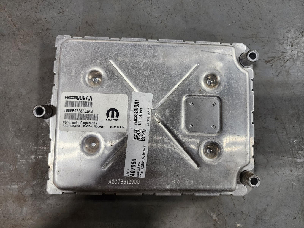 Used Engine Control Module (ECM) fits: 2018 Jeep Wrangler Electronic Control Mod