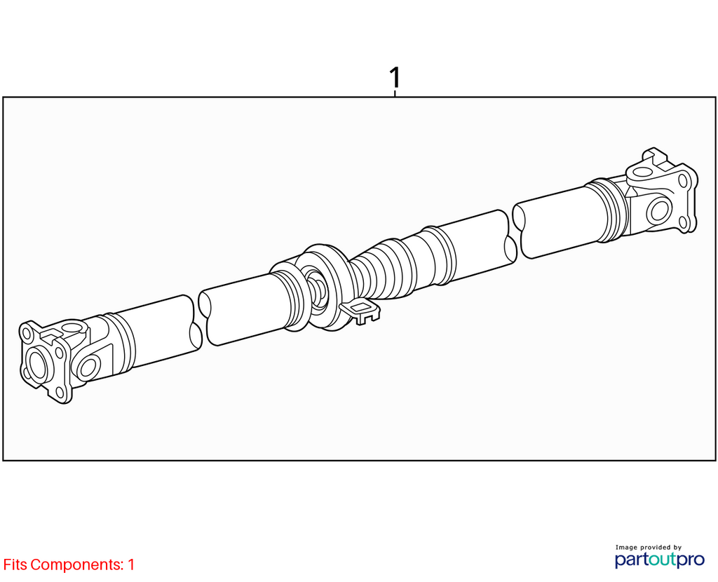 Used Rear Drive Shaft Rear fits: 2013 Toyota Rav4 Rear Grade A