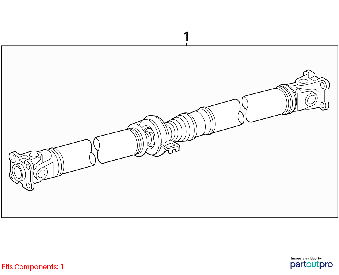 Used Rear Drive Shaft Rear fits: 2013 Toyota Rav4 Rear Grade A