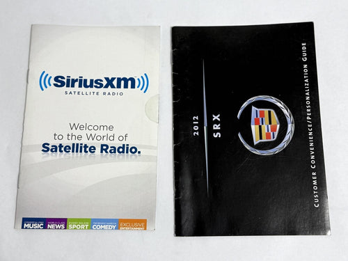 2012 CADILLAC SRX OWNERS MANUAL WITH LEATHER CASE OEM