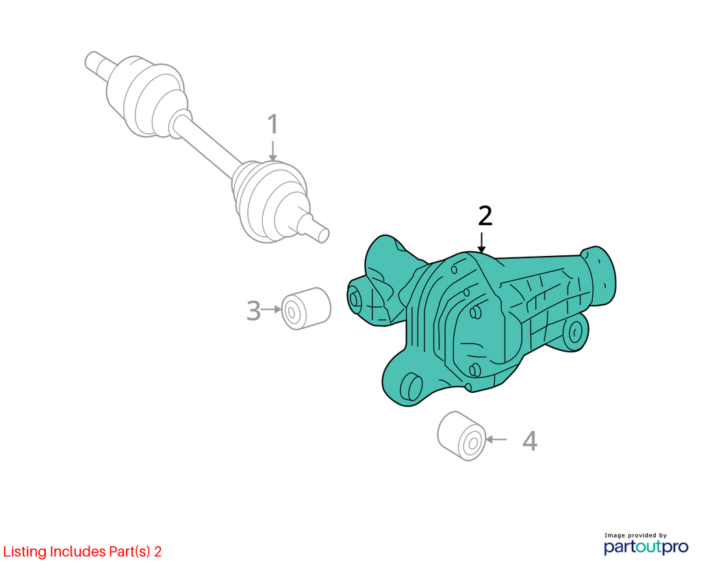 Used Differential Carrier Assembly fits: 2008 Mercedes-benz Mercedes ml-class 16