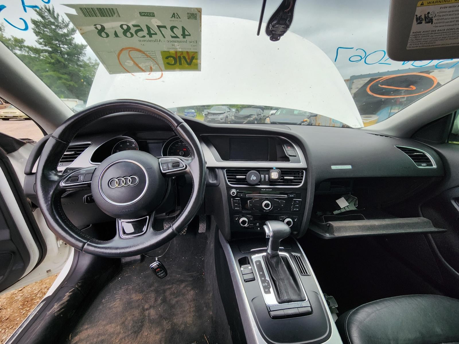 Used Front Left Seat Front fits: 2013 Audi A5 Cpe electric leather w/o sport sea