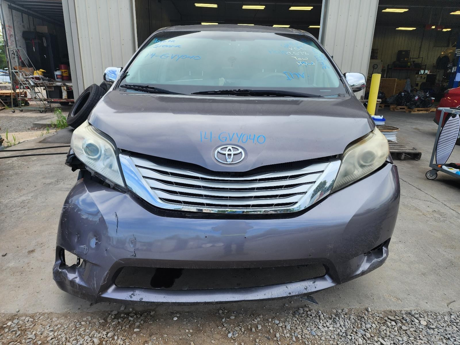 Used Left Upper Tail Light Assembly fits: 2014 Toyota Sienna quarter panel mount