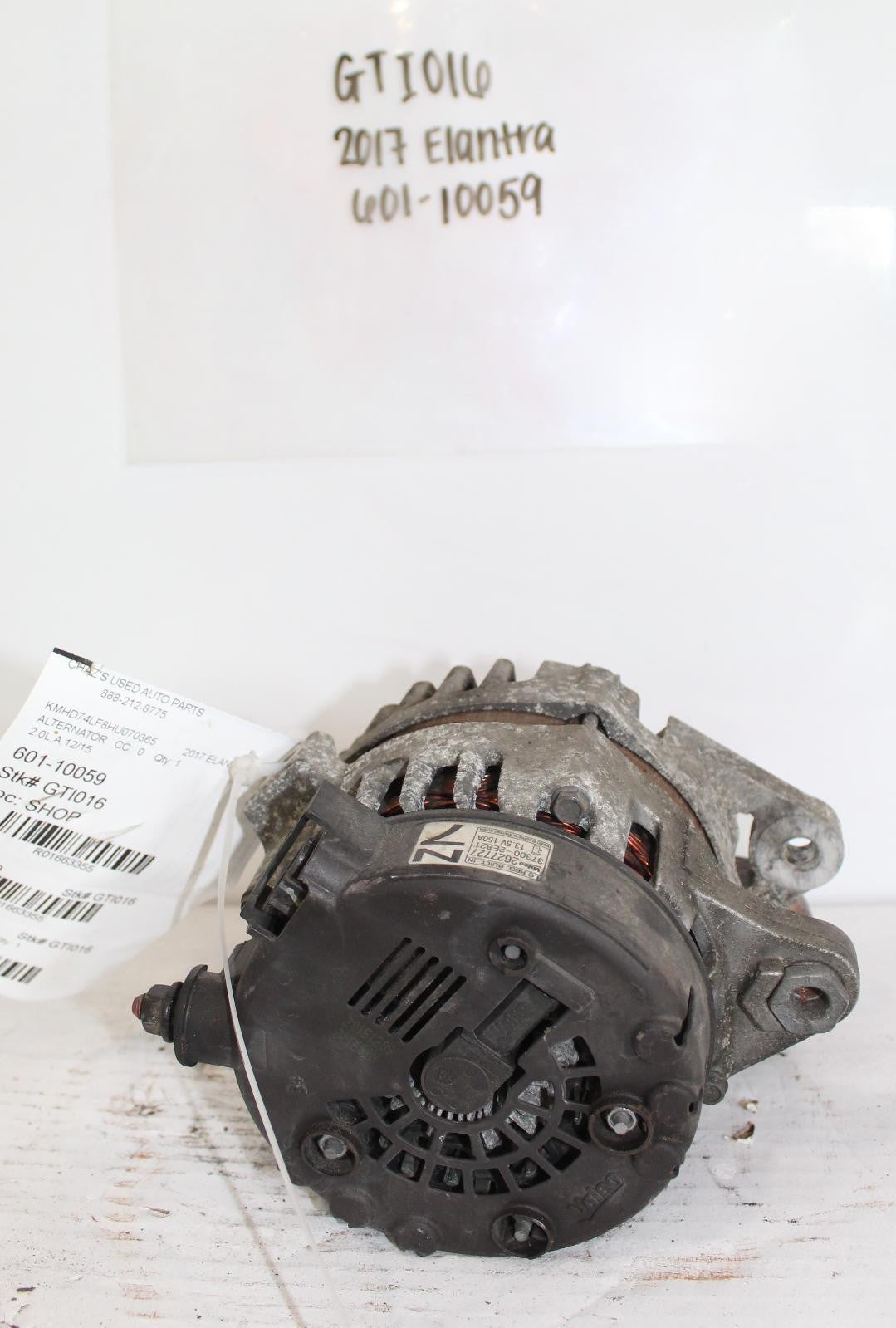 HYUNDAI ELANTRA Alternator Sedan, Korea built, 2.0L 17 18 19 20