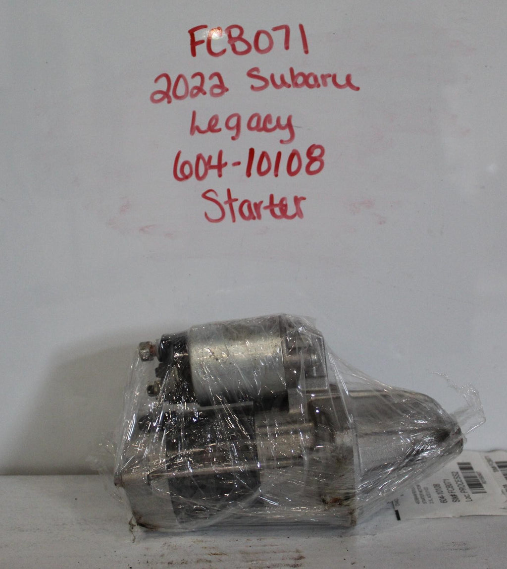Used Starter Motor fits: 2022 Subaru Legacy 2.5 Grade A