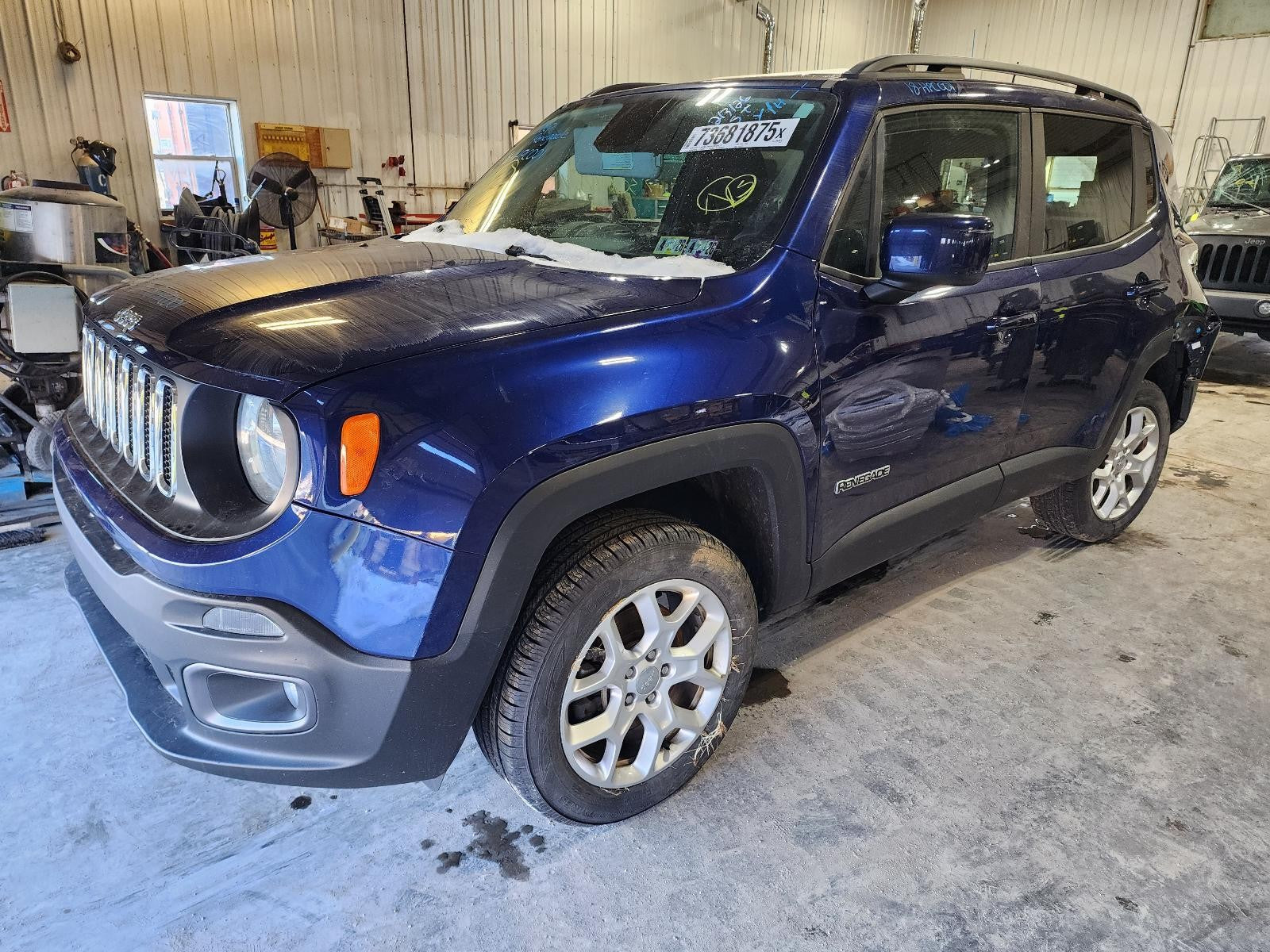 Used Left Sun Visor fits: 2018 Jeep Renegade w/illumination w/o sunroof Left Gra