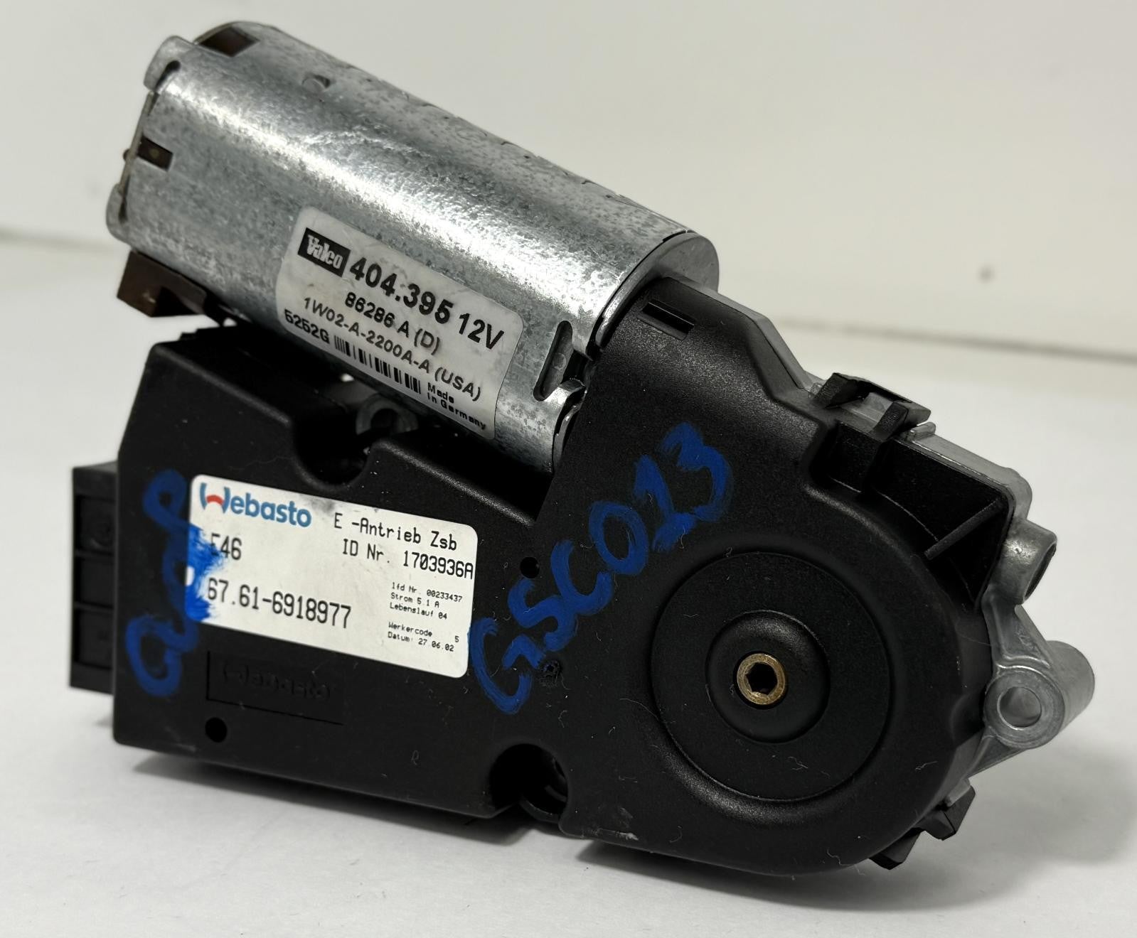 2001-2006 BMW 330i E46 SUNROOF MOONROOF MOTOR OEM