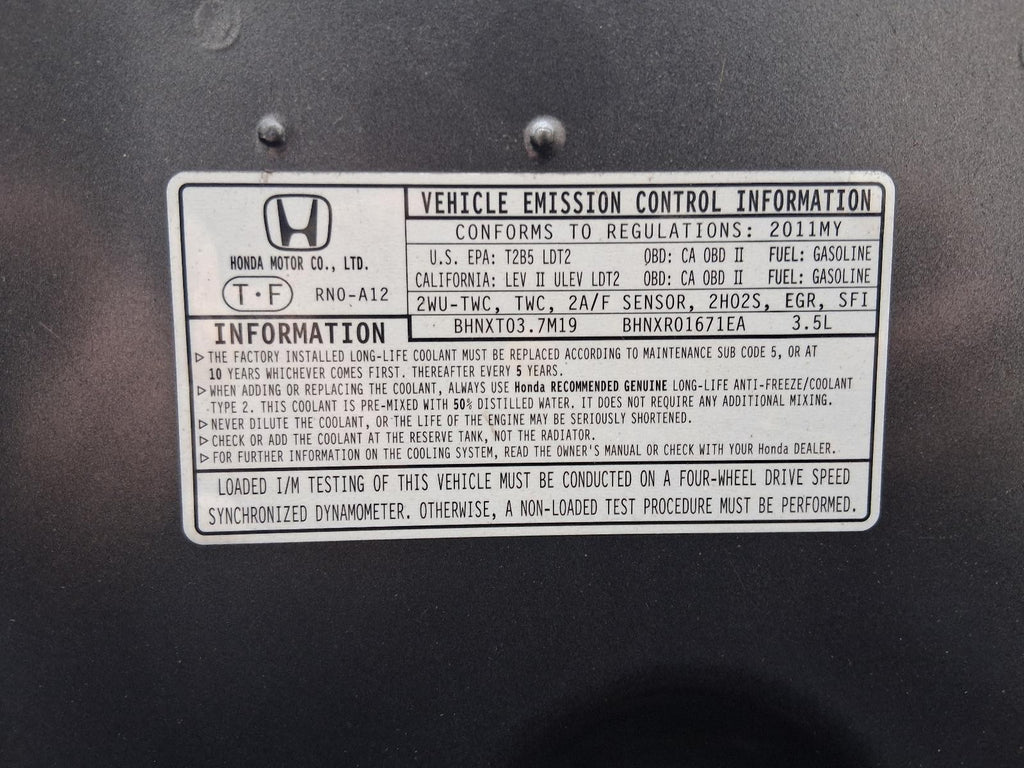 Used Front Bumper Reinforcement Front fits: 2011 Honda Pilot Front Grade A