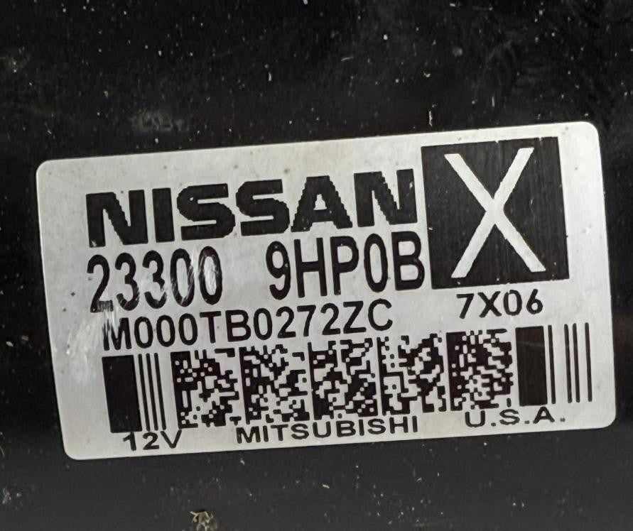 Used Starter Motor fits: 2018 Nissan Pathfinder AT CVT Grade B