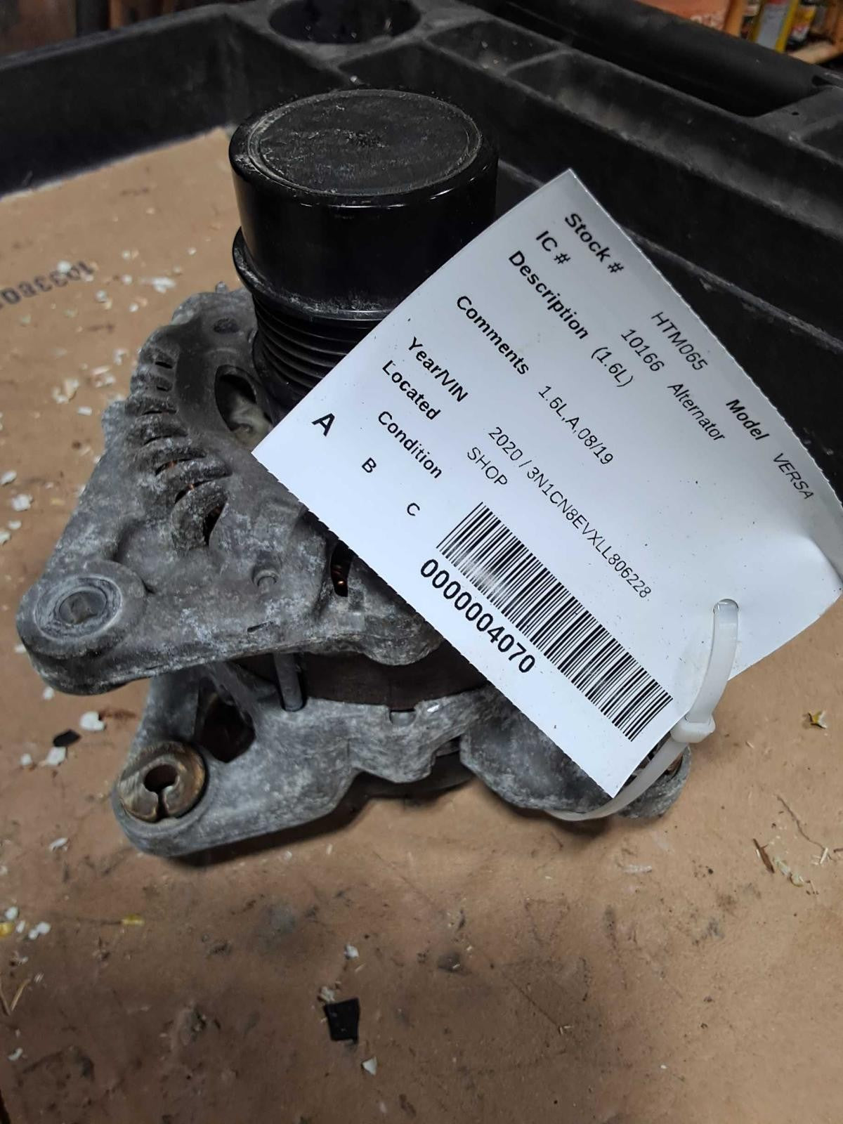 Used Alternator fits: 2020 Nissan Versa 1.6 Grade A