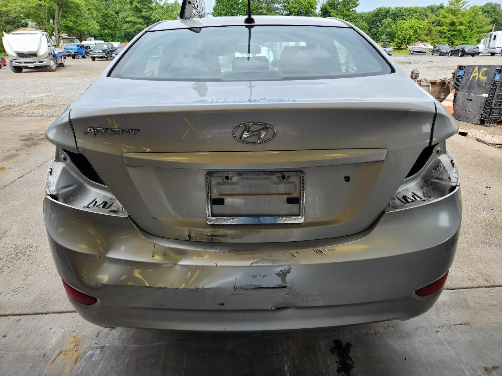 Used Starter Motor fits: 2014 Hyundai Accent ID 361002B102 Grade B