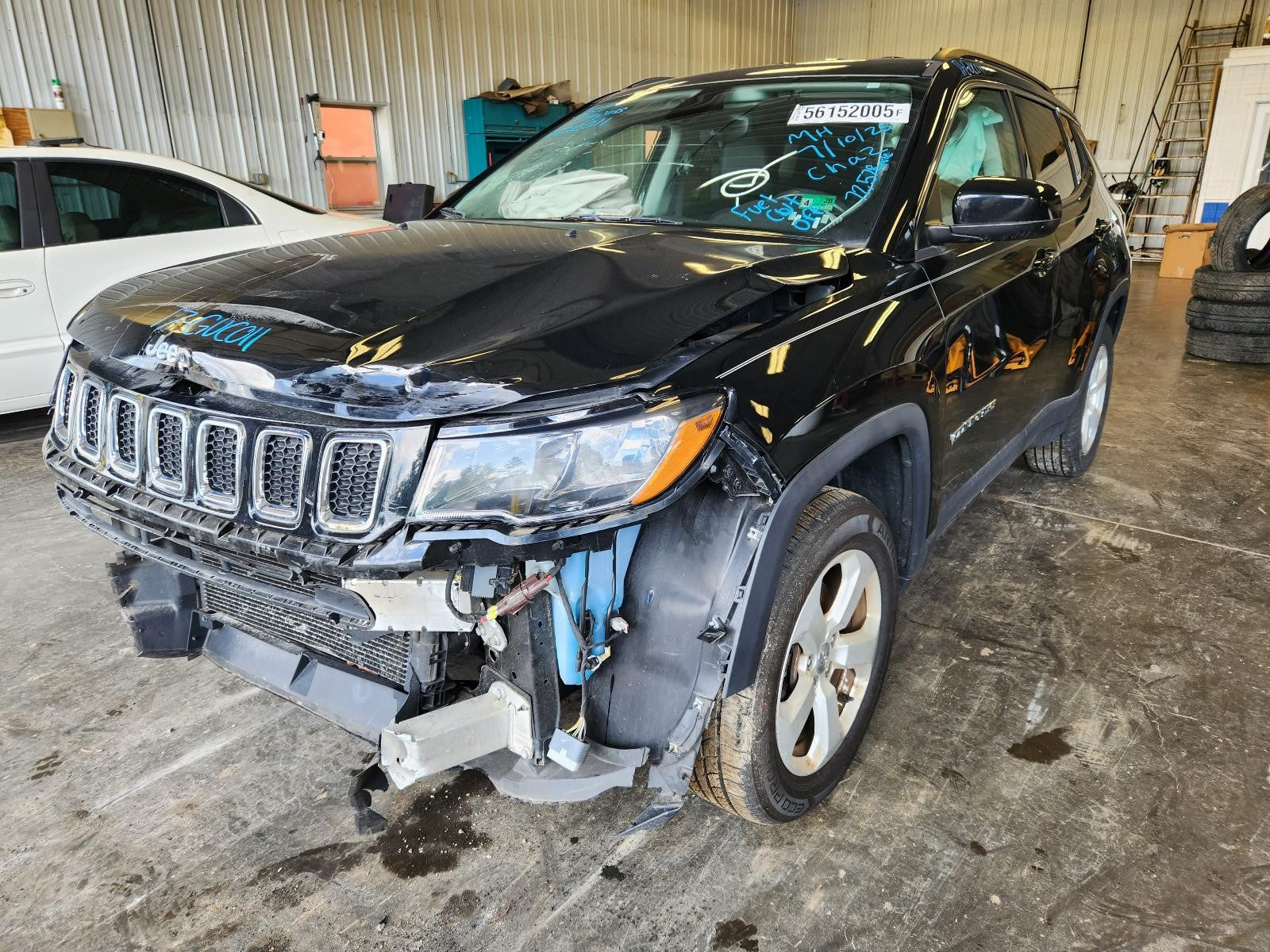 Used Left Door Mirror fits: 2017 Jeep Compass manual folding power adjustable he