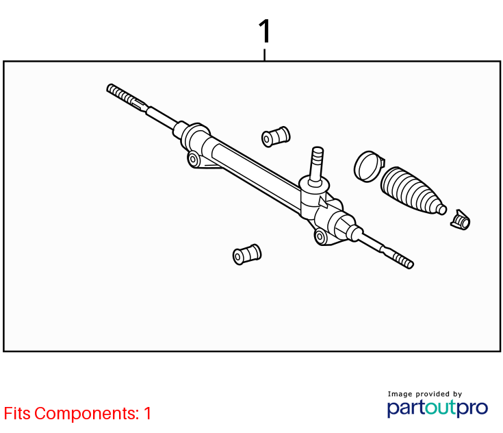 Used Rack and Pinion Assembly fits: 2014 Toyota Sienna Power Rack and Pinion 6 c