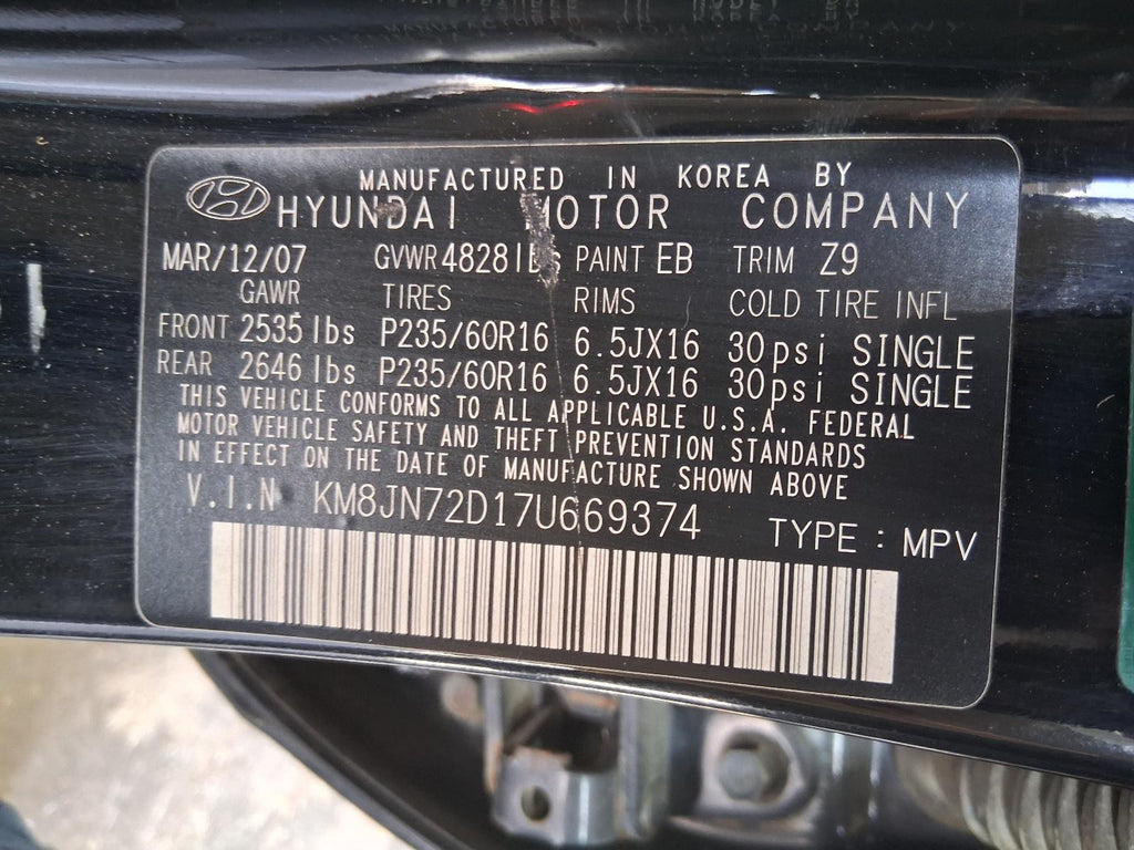 Used Air Cleaner Assembly fits: 2007 Hyundai Tucson 2.0 Grade A