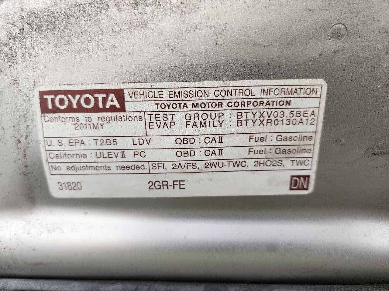 Used Rack and Pinion Assembly fits: 2011 Toyota Camry Power Rack and Pinion VIN